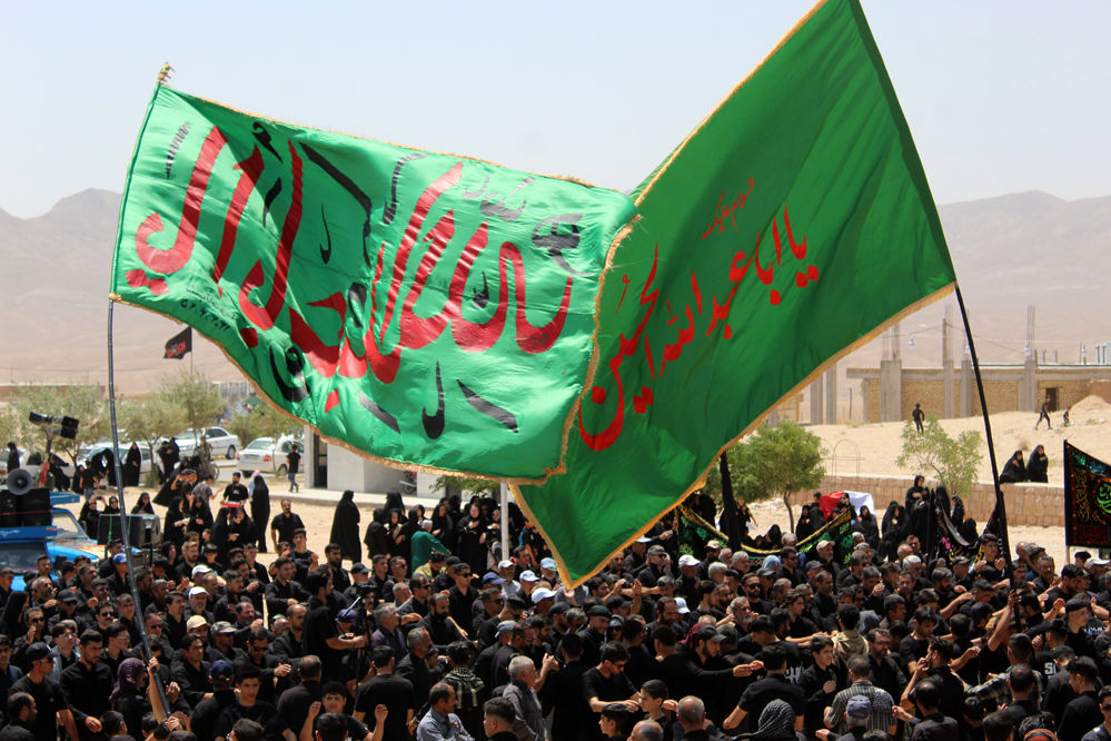 عزاداری تاسوعای حسینی در شهر درق 