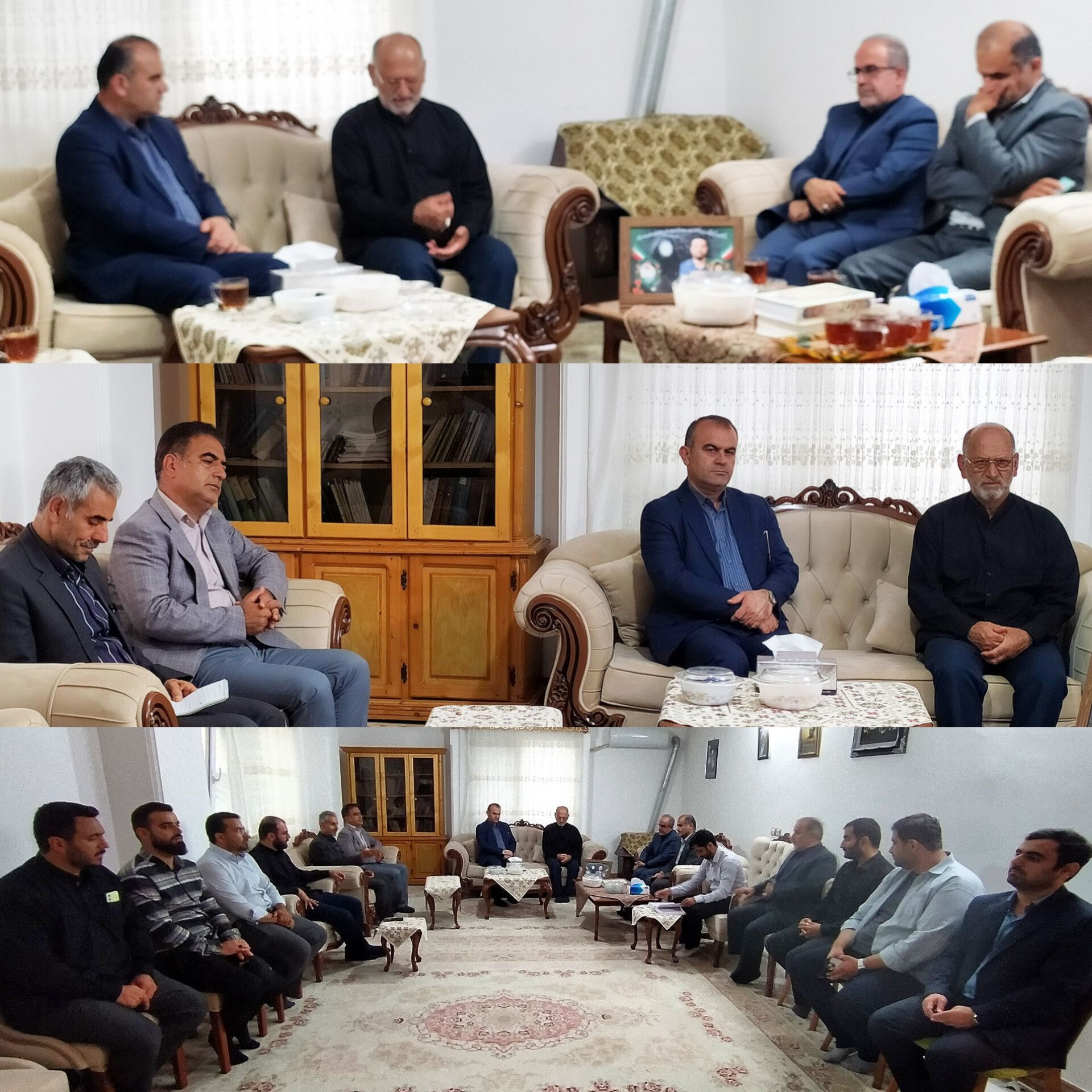 دیدار مدیرکل آموزش و پرورش مازندران با پدر و مادر معلم شهیده زینب نبی‌زاده