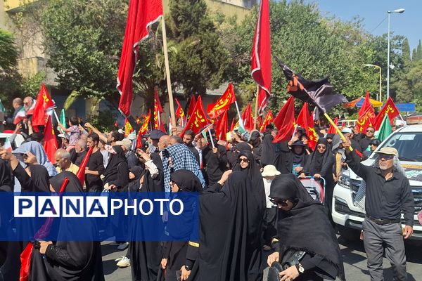 مراسم راهپیمایی جاماندگان اربعین حسینی در شیراز