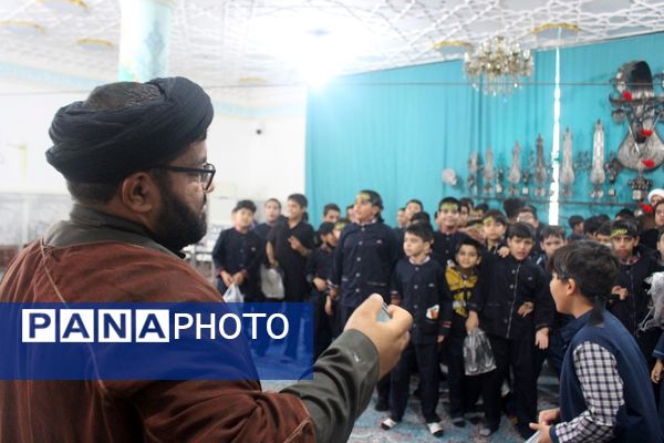 عزاداری دانش‌آموزان قم در آستان مقدس امامزاده سیدعلی(ع)