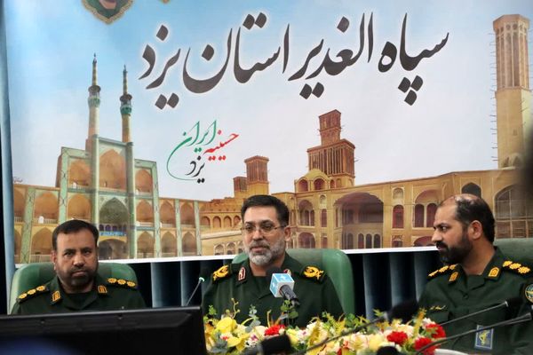 نشست خبری فرمانده سپاه الغدیر یزد