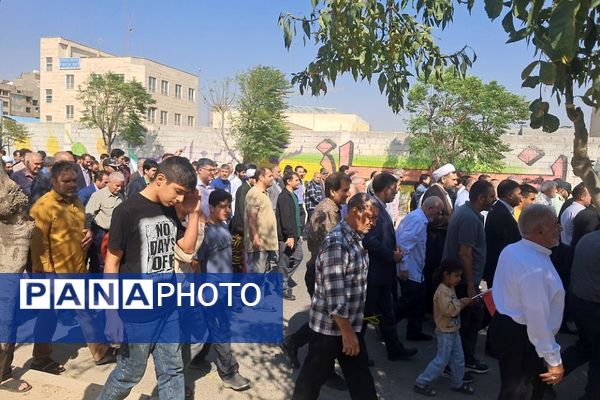 همبستگی مردم ولایتمدار نسیم‌شهر در راهپیمایی علیه رژیم صهیونیستی