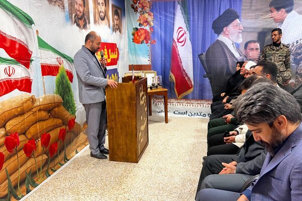 افتتاح یادمان شهدای دانش آموزی در مدرسه تسنیم پردیس