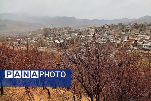 چهره شفاف و دل انگیز شهربارنیشابور با بارش  باران پاییزی  