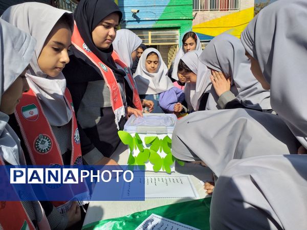 شور و شوق انتخابات شورای دانش آموزی در دبستان دخترانه میمنت زین اقلی