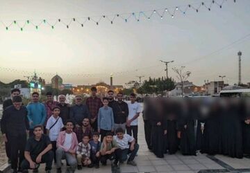 اردوی معنوی بسیجیان ریحانه و لاسجردی ها در حرم حضرت عبدالعظیم