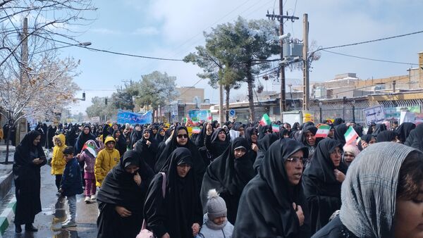 راهپیمایی یوم الله ۲۲ بهمن ماه در شهرستان خلیل‌آباد