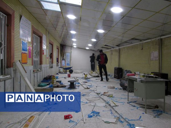 اجرای عملیات عمرانی در مدرسه‌ ابتدایی روستای مارکده