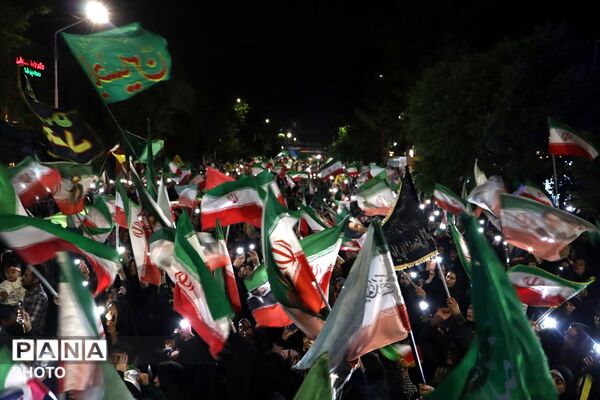  نیشابور در میدان خونخواهی ،شبی دیگر از حماسه آفرینی مردمی نیشابور در قاب پانا 