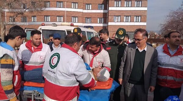بیست و هفتمین مانور سراسری زلزله و ایمنی در هنرستان حاج حسن شهبازی اهر