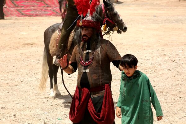 مراسم خیمه سوزی هیات «خیام الحسین» در قم
