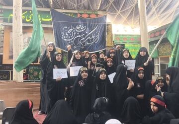 فرزندان عاشورایی در مواکب فرهنگی 