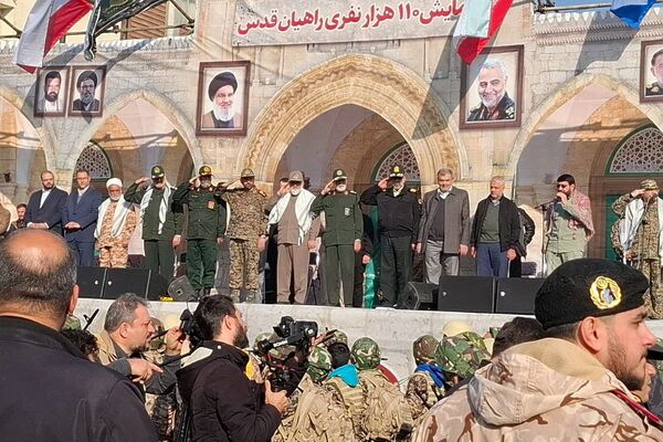 رزمایش ۱۱۰ هزار نفری راهیان قدس در تهران