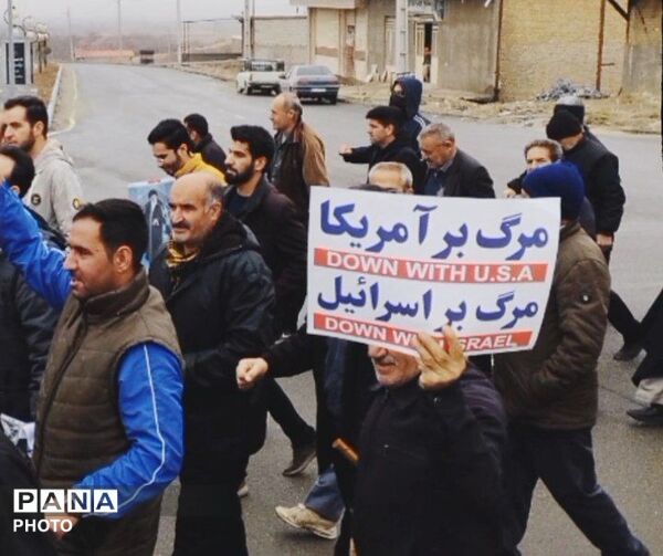 حضور باشکوه مردم روستای انوج در راهپیمایی روز جهانی قدس