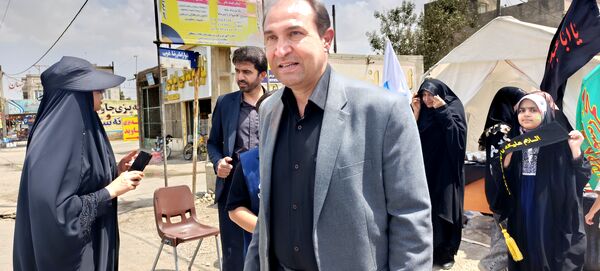 برپایی موکب توسط دانش‌آموزان در آشخانه