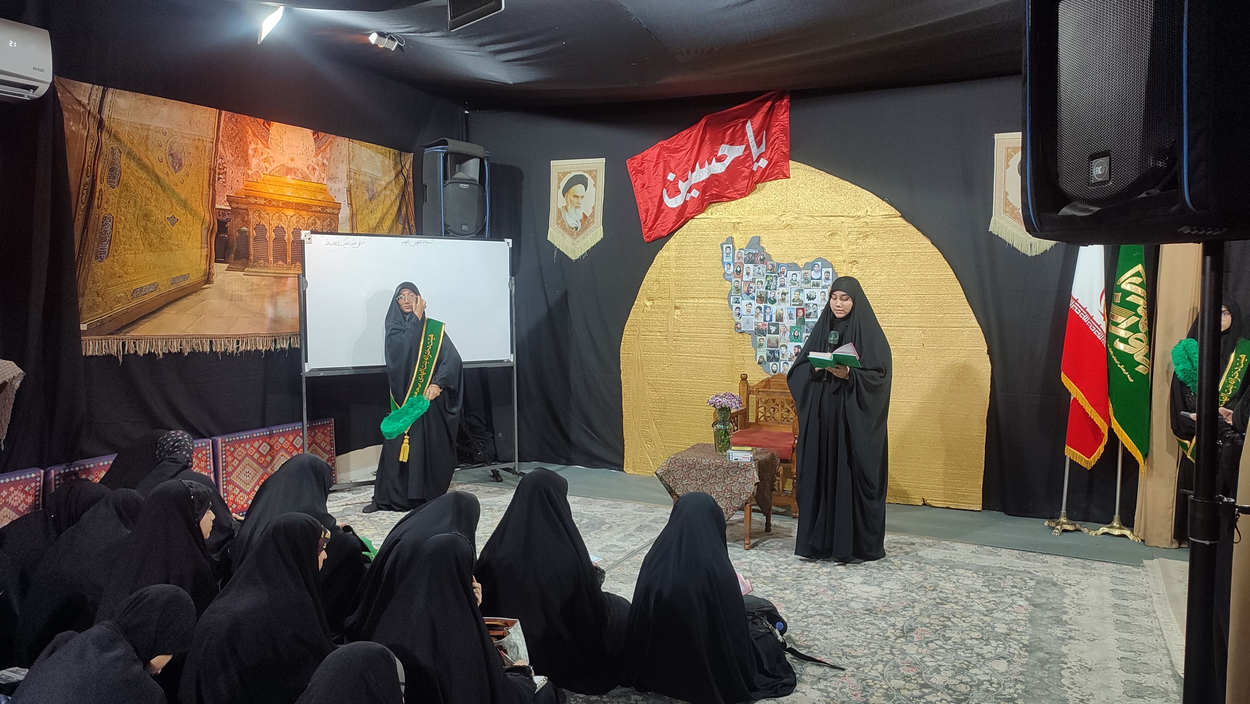 عزاداری نوجوانان بنت الهدی‌ در شب هشتم محرم