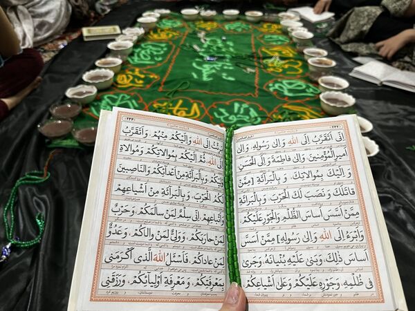 مراسم اعتکاف در مسجد امام حسین بلوار توس منطقه تبادکان مشهد