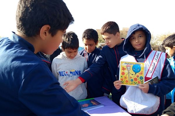  برپایی نمایشگاه  آثار دانش‌آموزان در مدرسه غیاث‌الدین جمشید کاشانی ملارد 