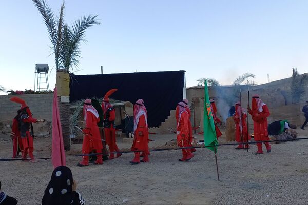 اجرای تعزیه شهادت حضرت زهرا (س) در روستای ظفرآباد شیراز