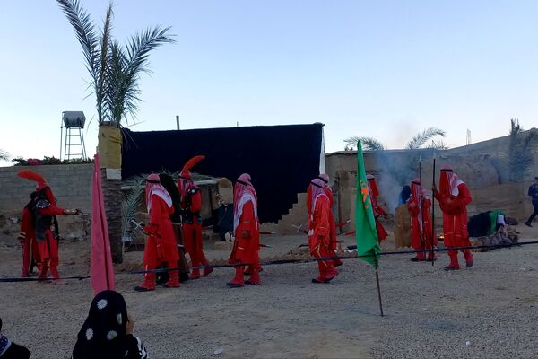 اجرای تعزیه شهادت حضرت زهرا (س) در روستای ظفرآباد شیراز