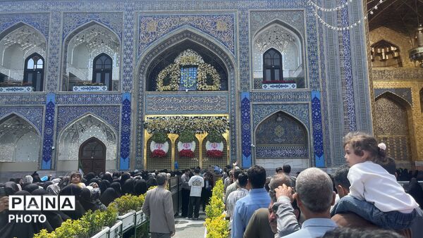نور خورشید سما بر روی خورشید طوس