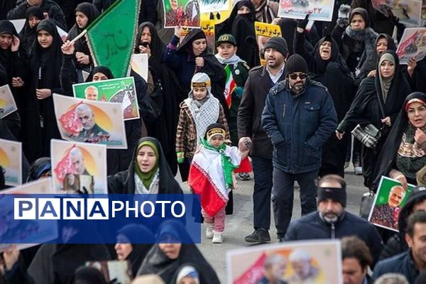 راهپیمایی باشکوه ۲۲ بهمن در کرمانشاه 