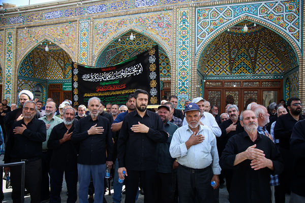 مراسم عزاداری سالروز شهادت امام حسن عسگری(ع) در قم