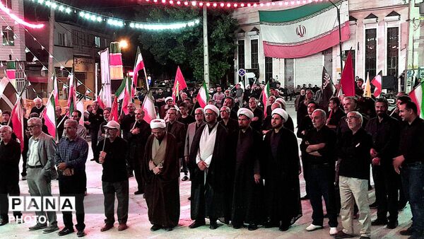 مراسم عزاداری شب های دهه اول محرم در شهرستان درگزین با حضور عزاداران شهر شاهنجرین