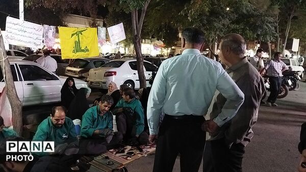 گذری بر موکب واکس صلواتی بلوار فضل در شب صد و نود و پنجم از اجتماعات 