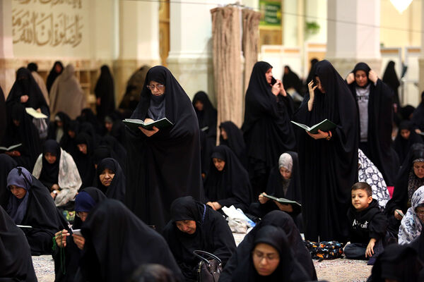 مراسم عزاداری سالروز شهادت امام هادی(ع) در حرم حضرت معصومه(س)
