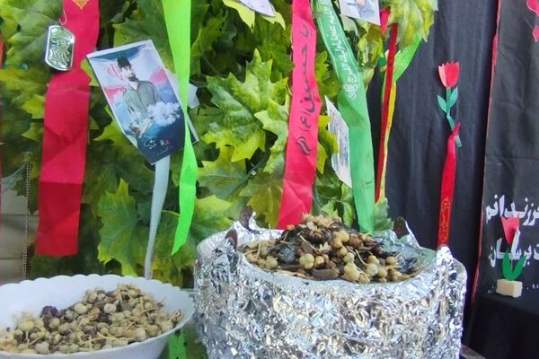 آیین استقبال از شهید گمنام در دبیرستان الزهرا 