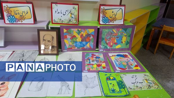 نمایشگاه هنری؛ جرقه‌ای از امید و استعداد در دبستان آرمینه مصلی‌نژاد
