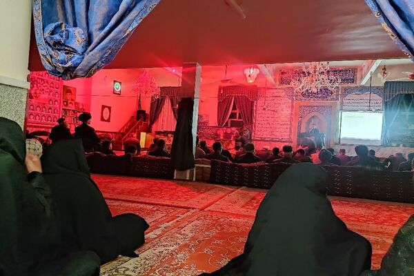 اجتماع عزاداران شهدای راه خدمت در مسجد جامع شهر بار 