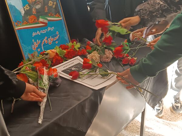 سالگرد شهادت سردار سلیمانی در دبیرستان دخترانه نور اردبیل