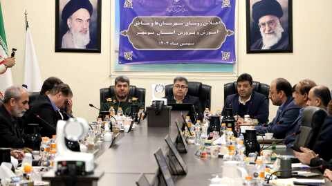 نشست فرمانده سپاه امام صادق (ع) با رؤسای آموزش‌وپرورش استان بوشهر برگزار شد