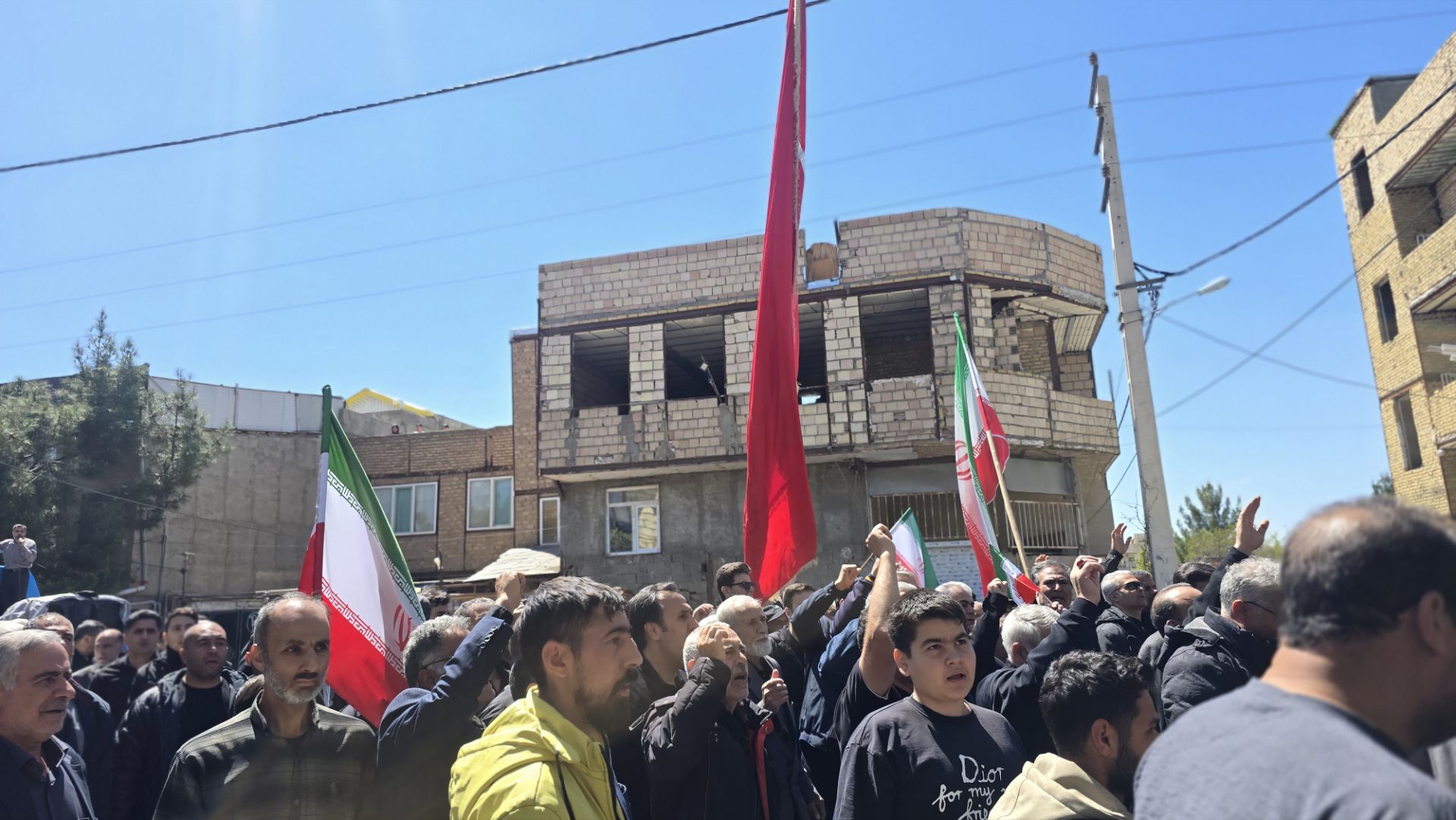 مراسم تشییع پیکر مطهر سردار شهید عباس ملکی و همسر بزرگوارشان