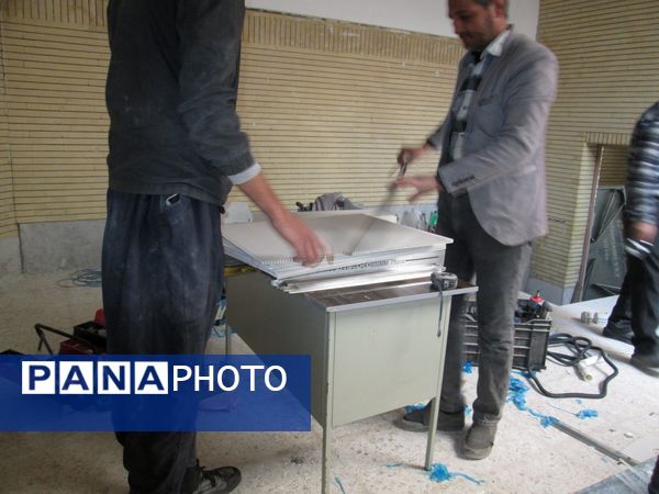 اجرای عملیات عمرانی در مدرسه‌ ابتدایی روستای مارکده