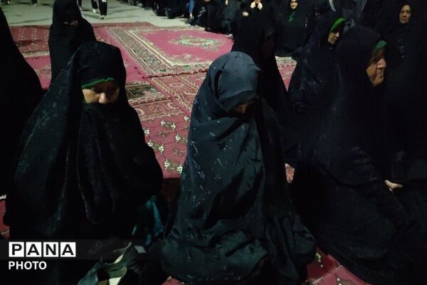مراسم عزاداری ششمین شب از ماه محرم الحرام در حسینیه شهدای شهر بار