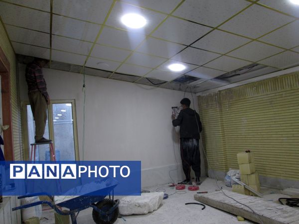 اجرای عملیات عمرانی در مدرسه‌ ابتدایی روستای مارکده