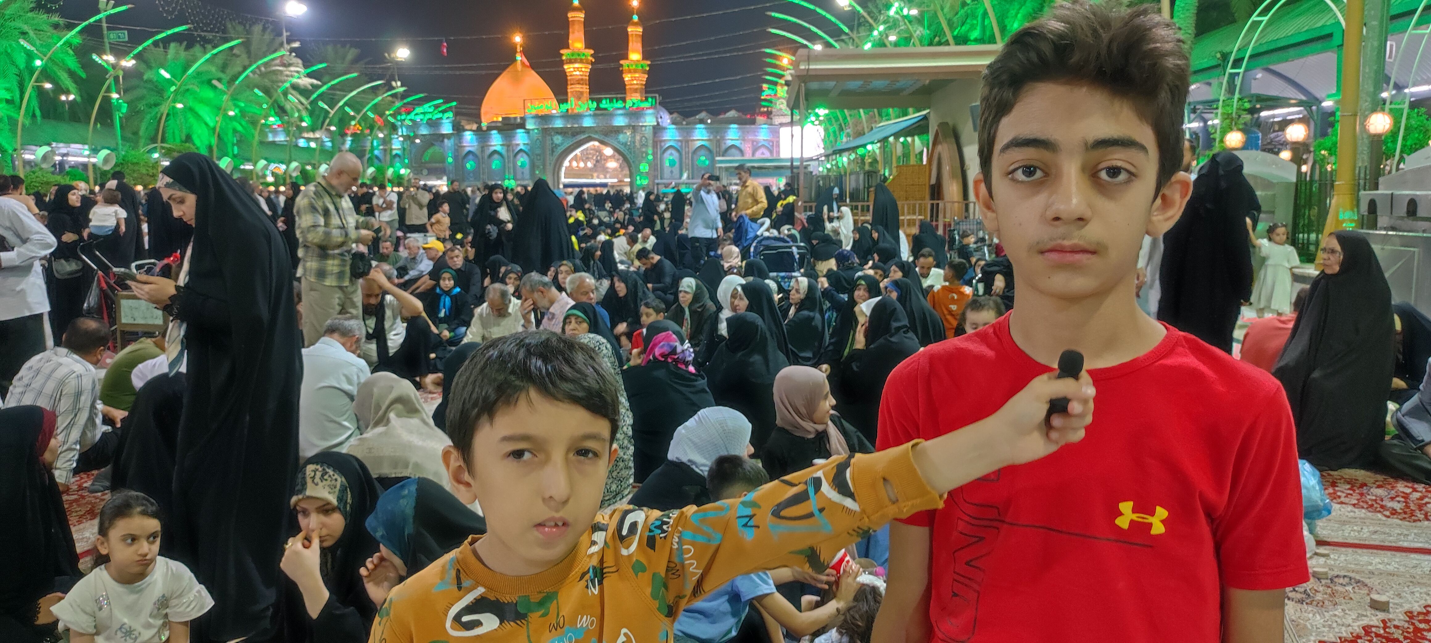 گزارش کوچکترین خبرنگار پانا از حال و هوای کربلای معلا 