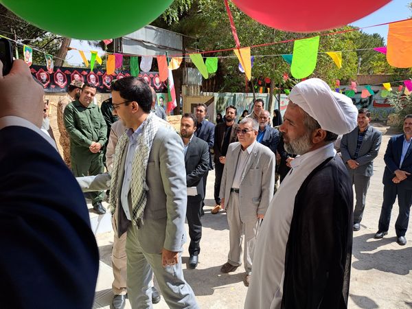 آیین بازگشایی مدارس و افتتاح نماز خانه، در آموزشگاه تکتم باخرز