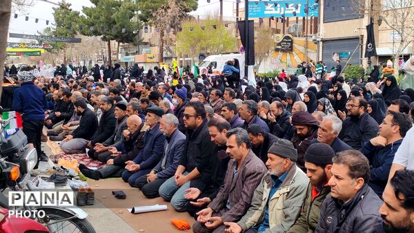 اقامه نماز عبادی سیاسی جمعه در روز قدس نیشابور 