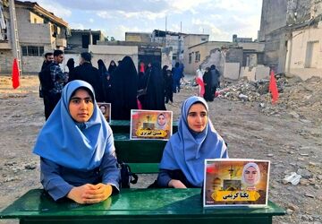 گرامیداشت شهدای دانش‌آموز در کرمانشاه