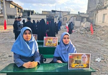 گرامیداشت شهدای دانش‌آموز در کرمانشاه