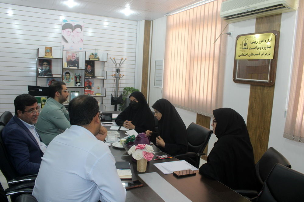 جلسه برنامه‌ریزی اداره امور تربیتی، مشاوره و مراقبت در برابر آسیب‌های اجتماعی آموزش و پرورش استان بوشهر 
