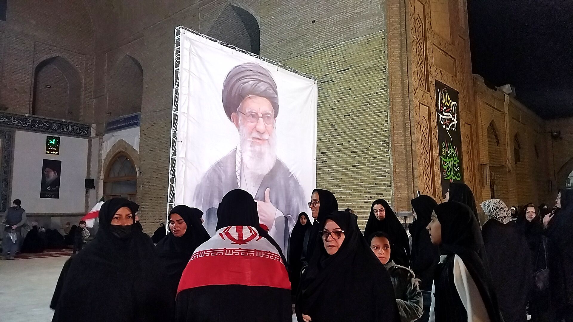 مراسم عزاداری برای شهادت امام خامنه ای در نیشابور 