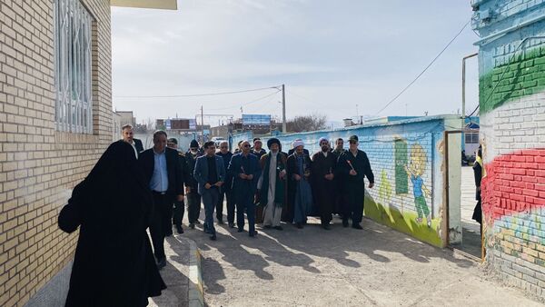 مراسم  یاوران انقلاب و افتتاح نمازخانه خیرساز در دبستان بنیاد برکت باخرز