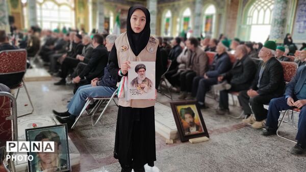 مراسم گرامیداشت چهلم امام شهید در گلزار شهدای  شهر بار نیشابور-۲