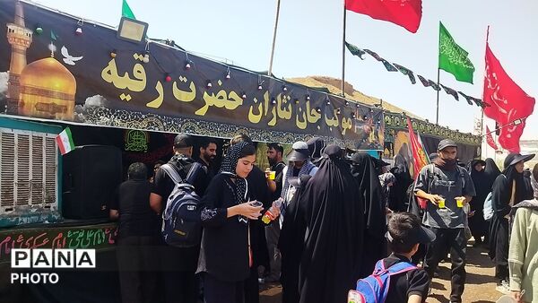 موکب جان نثاران حضرت رقیه (س)  میزبان زائران پیاده امام رضا ( ع) 