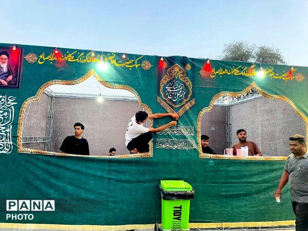 خدمت‌رسانی فرهنگی و مردمی در میناب به یاد شهدا